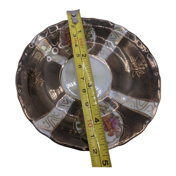 Vintage Japanese Porcelain Demitasse Expresso Cup & Saucer Courting Couple - Picture 11 of 11